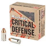 Hornady Critical Defense 380 Auto / ACP Ammo 90 grain FTX Box of 25 Rounds 90080