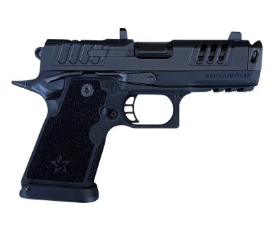 Staccato HD C4X 9mm DLC Comp Barrel X- Serrations Night Sight & Magwell Optics Ready Premium Package 20-2701-000107-01 - Image 1 of 2