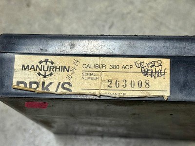 Manurhin Walther PPK/S 380 ACP France 9mm Kurz PPK PP Original Box w/ Papers - Image 9 of 11
