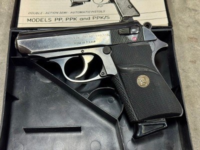 Manurhin Walther PPK/S 380 ACP France 9mm Kurz PPK PP Original Box w/ Papers - Image 10 of 11