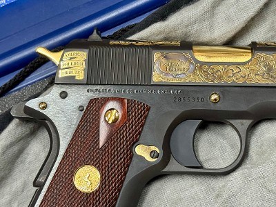 Colt Government 1911 America Remembers Saluting America's Soldiers Commemorative Gold 149 of 500 - Image 10 of 10