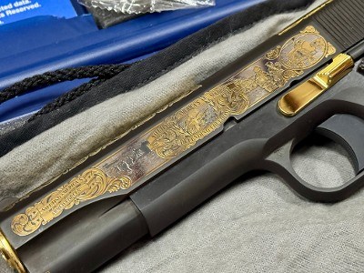 Colt Government 1911 America Remembers Saluting America's Soldiers Commemorative Gold 149 of 500 - Image 6 of 10