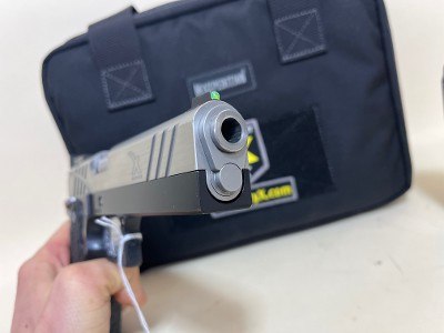 Accuracy X Custom 2011 9mm Competition Pistol – Stainless Slide, Match Trigger, 4 Magazines - Image 7 of 9