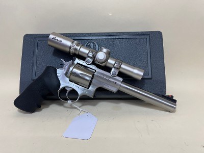 Ruger Super Redhawk .44 Magnum Stainless Revolver w/ Burris Scope - Image 1 of 9