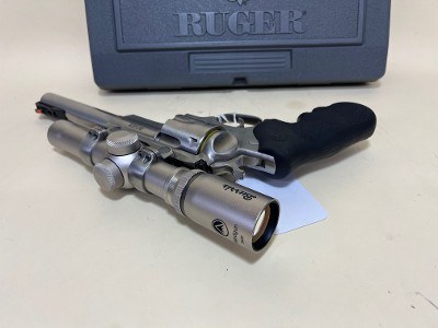 Ruger Super Redhawk .44 Magnum Stainless Revolver w/ Burris Scope - Image 4 of 9