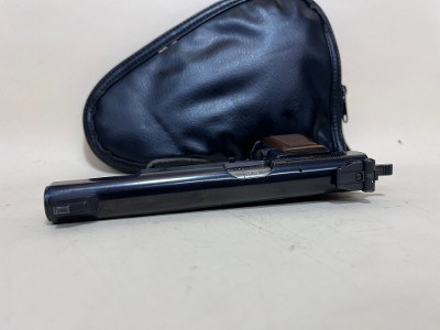 Browning Hi-Power 9mm Pistol – Made in Belgium, Blued Finish, Wood Grips - Image 6 of 9
