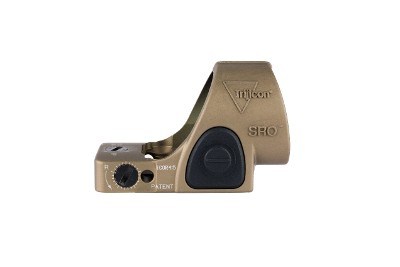 Trijicon SRO 5 MOA Adjustable Red Dot Sight Coyote Brown 2500022 Free Shipping - Image 2 of 2