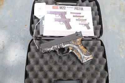 ISSC M22 .22 LR Pistol – Outshine Camo Finish, 4