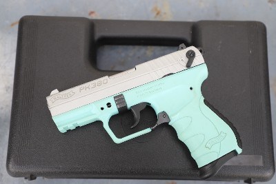 Walther Arms Silver Angel Blue / Nickel PK380 380 ACP USED 5050325 - Image 2 of 8