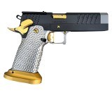 Masterpiece Arms DS9 Hybrid Limited LOC V2 9mm Matte Silver, Black & Gold 2011 Optics Ready DS9LIMITED-LOCV2 - 1 of 2