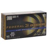 Federal Premium HST 9mm Luger +P Ammo 124 grain JHP Box of 50 Rounds P9HST3 - Image 1 of 1