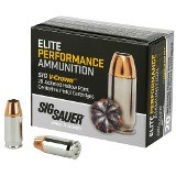 Sig Sauer Elite Performance 380 Auto / ACP Ammo 90 grain V-Crown JHP Case of 200 Rounds E380A1-20 - Image 1 of 1
