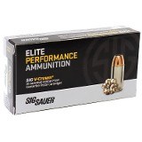Sig Sauer Elite Performance 45 Auto / ACP Ammo 200 grain V-Crown JHP Box of 50 Rounds E45AP1-50 - Image 1 of 1