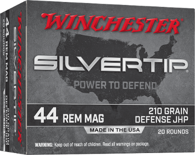 Winchester Silvertip 44 Magnum Ammo 210 grain JHP Case of 200 Rounds W44MST - Image 1 of 1