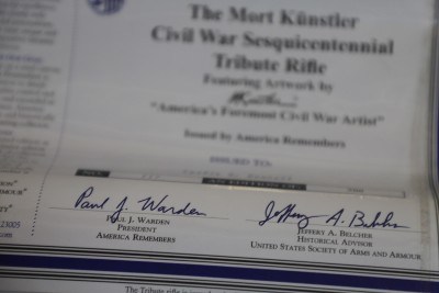 Uberti 1860 Henry / America Remembers “Mort Künstler” Civil War Sesquicentennial Tribute Henry — Limited Edition 1 of 300, .44-40, 24 1/4