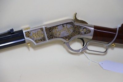 Uberti 1860 Henry / America Remembers “Mort Künstler” Civil War Sesquicentennial Tribute Henry — Limited Edition 1 of 300, .44-40, 24 1/4