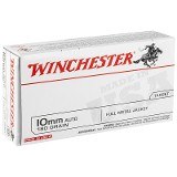 Winchester USA 10mm Auto Ammo 180 grain FMJ Case of 500 Rounds USA10MM - 1 of 1