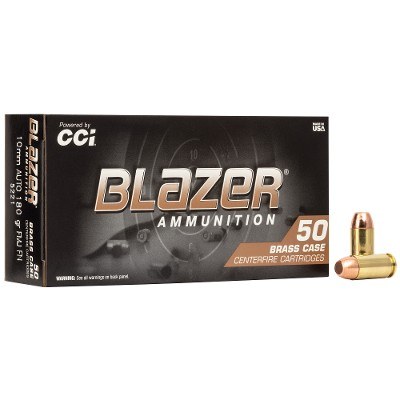 CCI Blazer 10mm Auto Ammo 180 grain FMJ Case of 1000 Rounds 5221 - Image 1 of 1