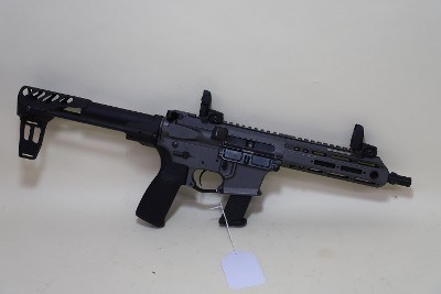 Christensen Arms CA9 9mm AR Pistol – Gray Finish, Odin Works Brace, MBUS Sights - Image 1 of 6