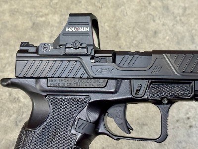 Zev Technologies OZ9C 9mm Icarus Precision Holosun HS507 Comp Extra Frames - Image 9 of 15