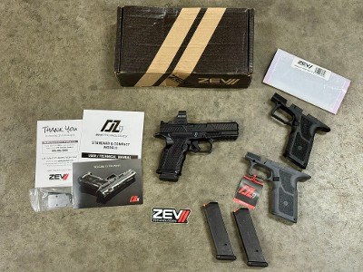 Zev Technologies OZ9C 9mm Icarus Precision Holosun HS507 Comp Extra Frames - Image 12 of 15