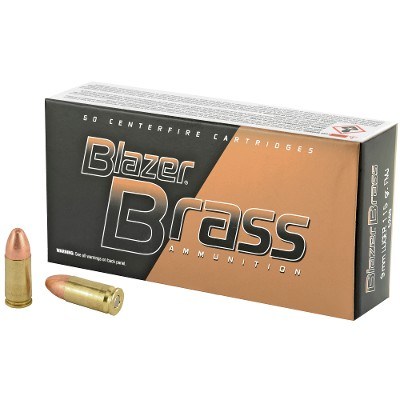 CCI Blazer 9mm Luger Ammo 115 grain FMJ Case of 1000 Rounds 5200 - Image 1 of 1