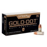Speer Gold Dot Hollow Point 9mm +P Ammo 124 grain GDHP Case of 1000 Rounds 53617 - Image 1 of 1
