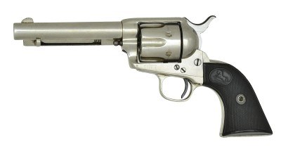 Colt Single Action Army Revolver .44-40 – Antique Black Powder Frame, Renickeled Finish, 1882 Production - Image 1 of 2