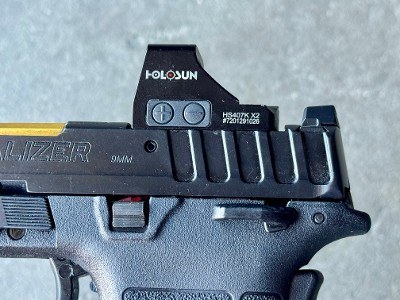 S&W Equalizer 9mm OR TS Holosun HS407K Gold Ported Barrel 13591 - Image 4 of 11