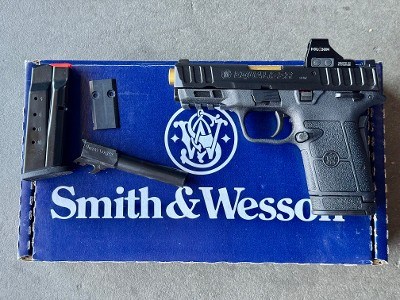 S&W Equalizer 9mm OR TS Holosun HS407K Gold Ported Barrel 13591 - Image 1 of 11