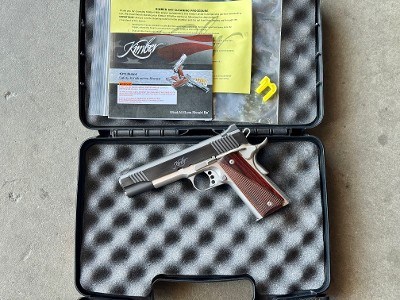 Kimber Custom II 1911 45 ACP 7rd Rosewood Stainless Two Tone Original Box - Image 4 of 12