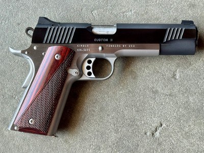 Kimber Custom II 1911 45 ACP 7rd Rosewood Stainless Two Tone Original Box - Image 1 of 12