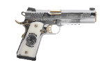 EAA Girsan MC1911 Liberador 2 45 ACP Chrome/Gold Mexican Coat Of Arms 391057 - Image 1 of 1