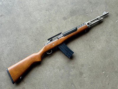 Ruger Mini-14 Ranch Rifle .223 Rem 18.5” Stainless Wood Accu-Strut 1998 - Image 1 of 13