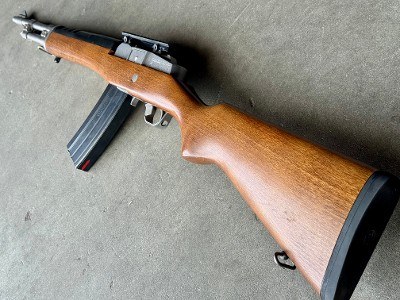Ruger Mini-14 Ranch Rifle .223 Rem 18.5” Stainless Wood Accu-Strut 1998 - Image 10 of 13
