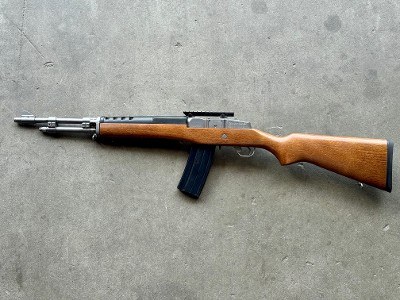 Ruger Mini-14 Ranch Rifle .223 Rem 18.5” Stainless Wood Accu-Strut 1998 - Image 3 of 13
