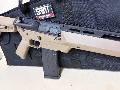 Springfield Armory SAINT Edge ATC Elite .223 Wylde FDE Rifle – SureFire WarComp, Very Good - Image 3 of 14