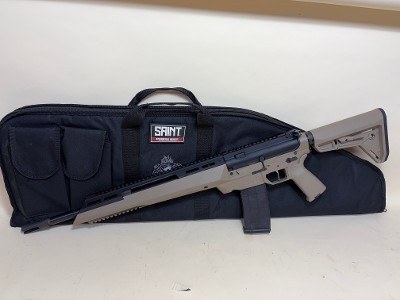 Springfield Armory SAINT Edge ATC Elite .223 Wylde FDE Rifle – SureFire WarComp, Very Good - Image 11 of 14