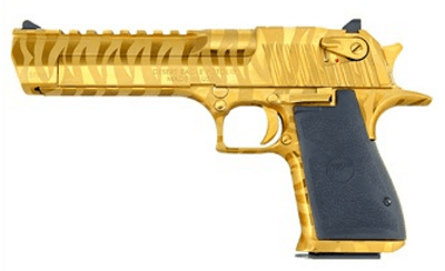 Magnum Research Desert Eagle 357 Mag Titanium Gold Tiger Stripe DE357TG-TS - Image 1 of 1