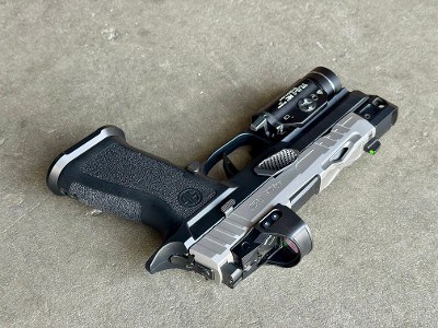 Sig Sauer P320 Custom Works Stainless Threaded HA Comp Romeo 1 TLR-1 HL - Image 4 of 13