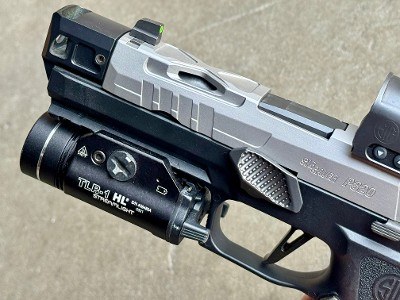 Sig Sauer P320 Custom Works Stainless Threaded HA Comp Romeo 1 TLR-1 HL - Image 5 of 13