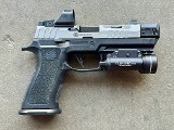 Sig Sauer P320 Custom Works Stainless Threaded HA Comp Romeo 1 TLR-1 HL - Image 3 of 13