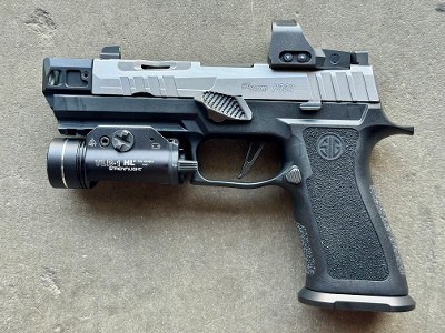 Sig Sauer P320 Custom Works Stainless Threaded HA Comp Romeo 1 TLR-1 HL - Image 2 of 13