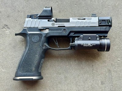 Sig Sauer P320 Custom Works Stainless Threaded HA Comp Romeo 1 TLR-1 HL - Image 3 of 13