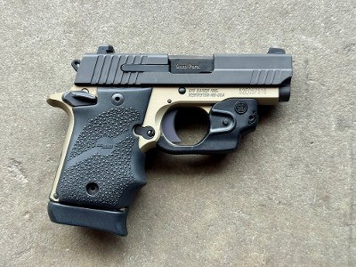 Sig Sauer P938 Desert Bronze 9mm Two-Tone Lima 38 Laser - Image 2 of 9