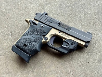 Sig Sauer P938 Desert Bronze 9mm Two-Tone Lima 38 Laser - Image 3 of 9