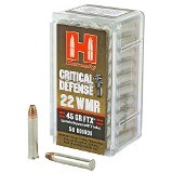 Hornady Critical Defense 22 Win Mag 45 grain FTX Box of 50 Rounds 83200