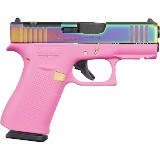 Glock 43X 9mm MOS Optics Ready Pink Rainbow 10 Round Capacity G43X ACG-79326PFRMOS - Image 1 of 1