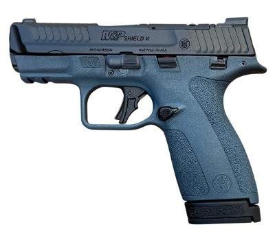 Smith & Wesson Shield X Blue Titanium 15 Rd Thumb Safety 14853 - Image 2 of 2