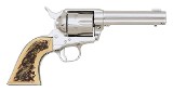 Arvo Ojala Marked Colt Third Generation Single Action Army Revolver .45 Colt Nickel Fast Draw Custom - Image 2 of 2
